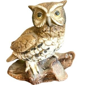 Homco owl figurine, porcelain, vintage, excellent condition, no chips or cracks